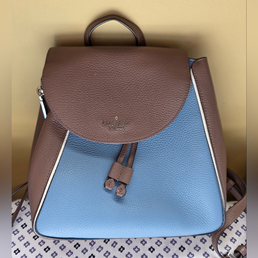 Kate Spade Brown and Blue Women's Backpack